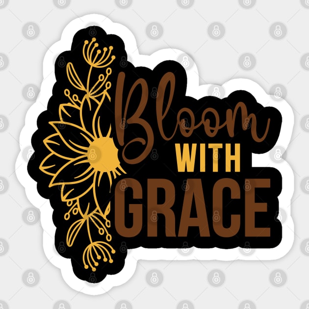 bloom with grace Sticker by busines_night